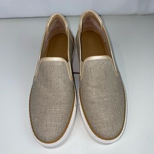 M.GEMI‎ Slip On Leather and Linen Women’s Size Euro 40